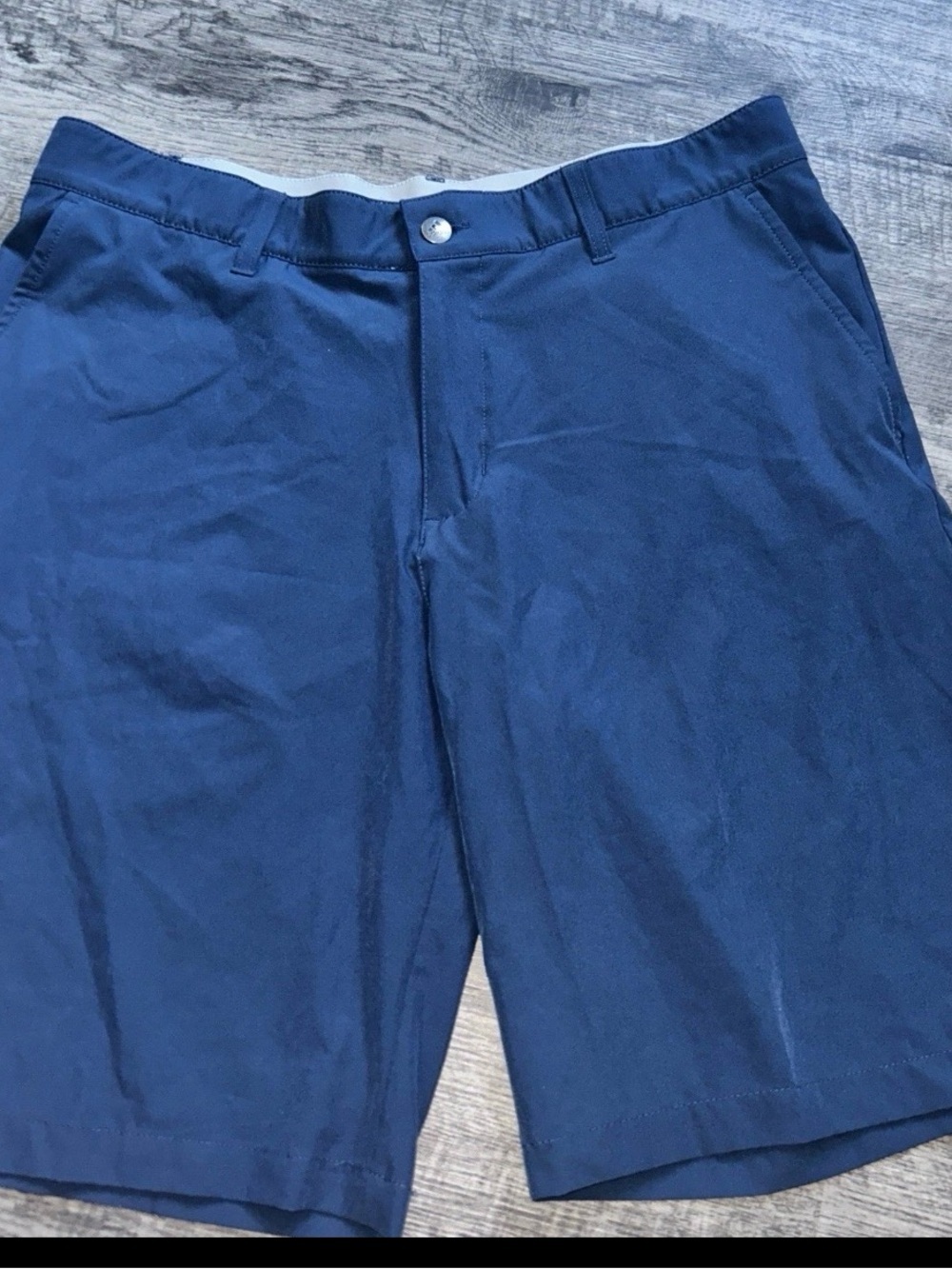 adidas Navy Flat-Front Men's Shorts